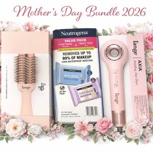 l'ange AXIA Pink Hair Dryer & Brush Set w/make up wipes